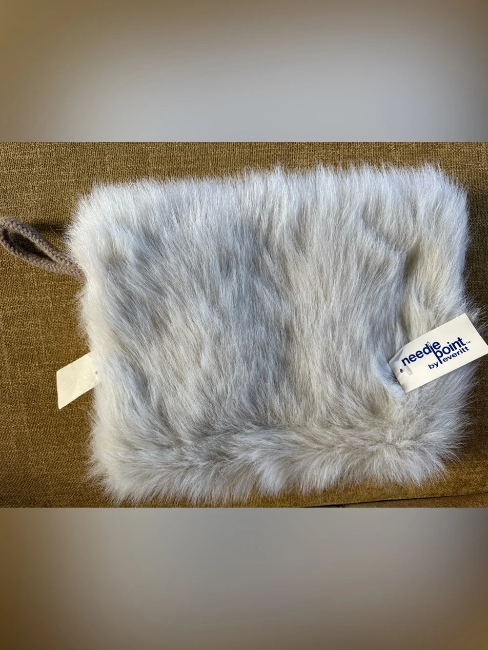 Unique Cream Faux Fur  hand warmer NEW with tag